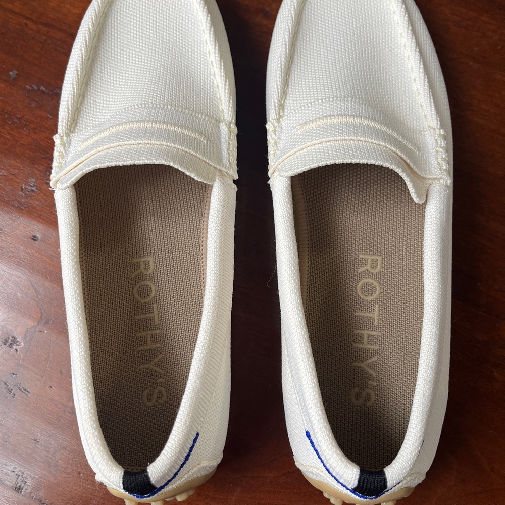 Rothy's Cream Moccasins